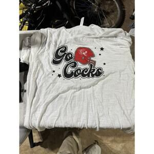 JSU Go Cocks Jacksonville State University Alabama White XL